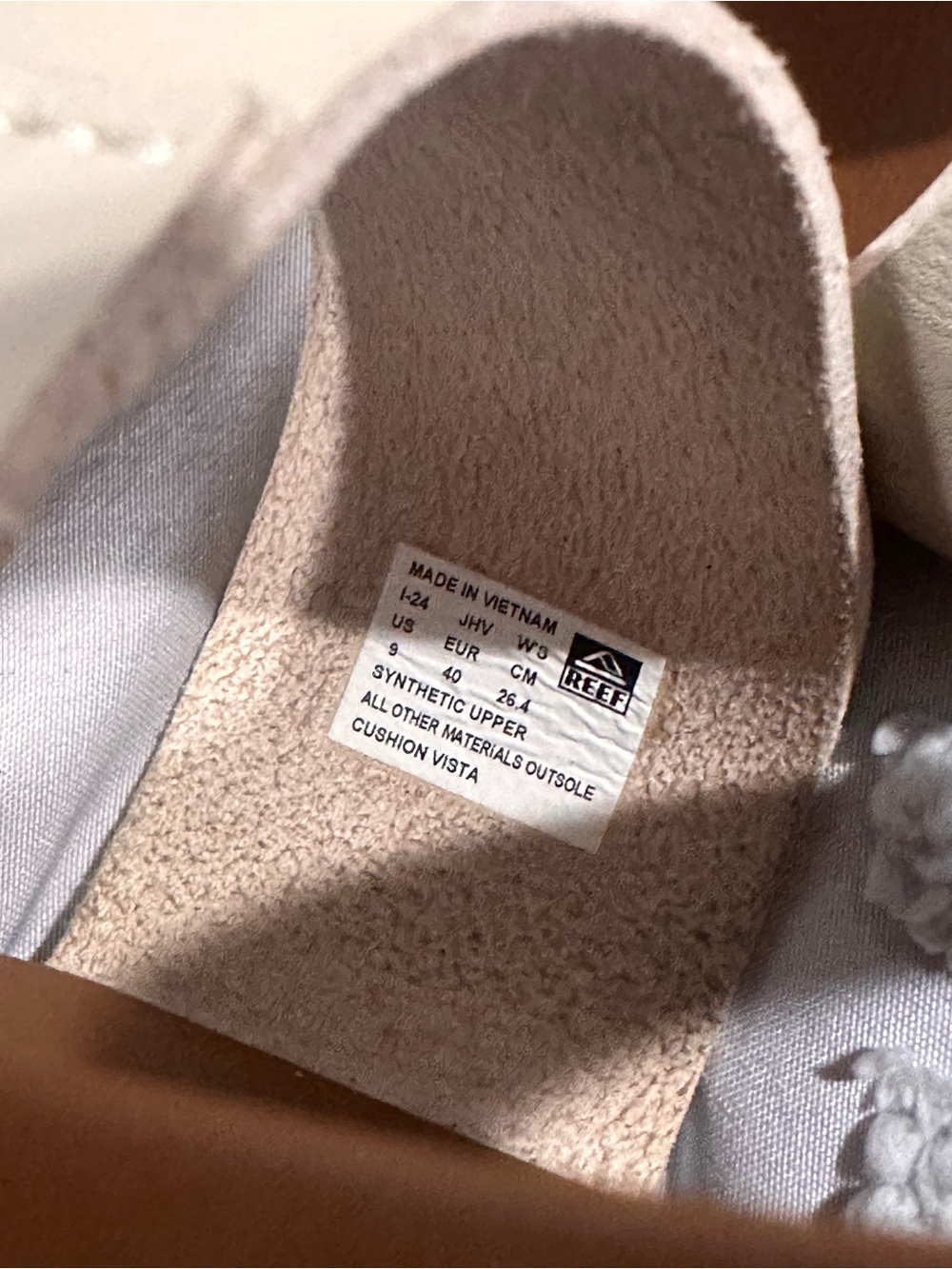 Reef Cushion Vista Sandal Cream Size US 9 - Picture 3 of 3